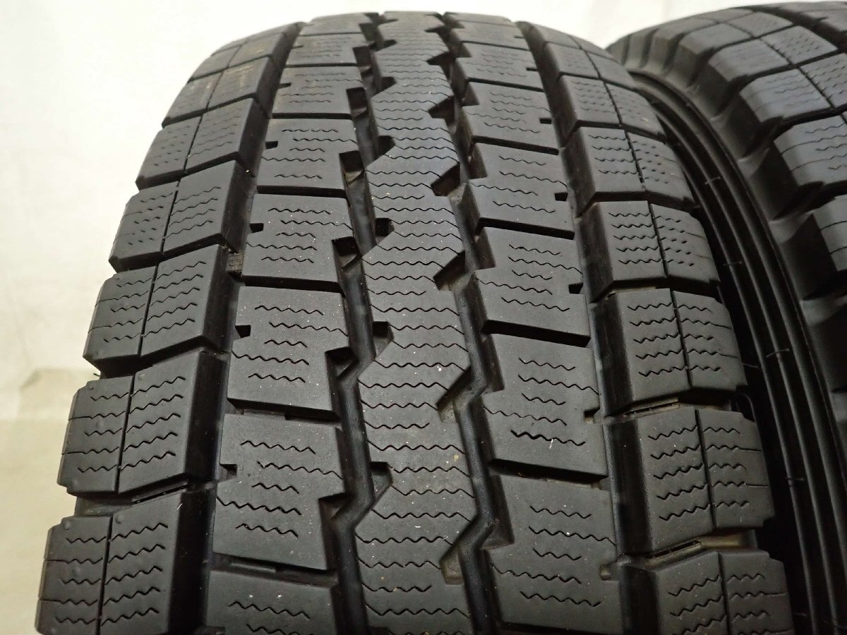 冬 2本SET 会社宛 送料無料 225/70R16 117/115 LT ダンロップ WINTER MAXX LT03 2023年製 地山 バリ溝 8.5分山 小型トラック各種 NO,F9157_画像2