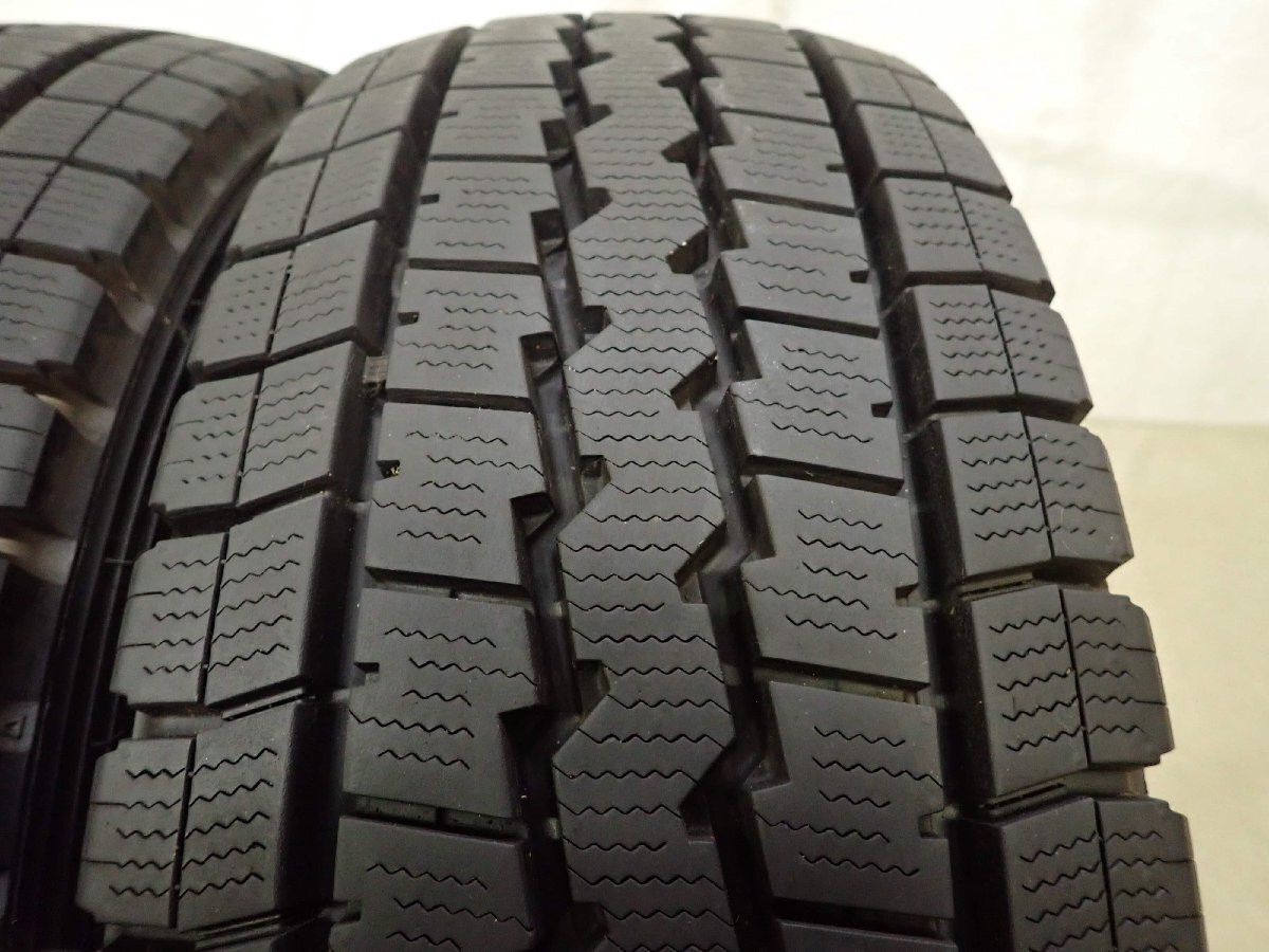 冬 2本SET 会社宛 送料無料 225/70R16 117/115 LT ダンロップ WINTER MAXX LT03 2023年製 地山 バリ溝 8.5分山 小型トラック各種 NO,F9157_画像3