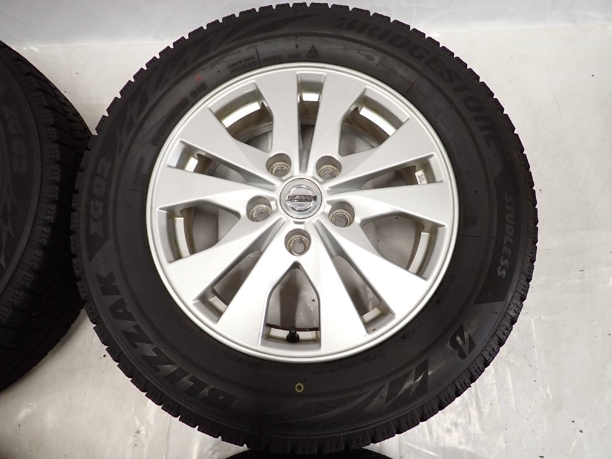 冬4本SET 会社宛 送料無料 195/65R15×5.5J 91S ブリヂストン ブリザック XG02 2021年製 日産 セレナ 純正アルミ 店頭交換OK 特価 NO,F8881_画像3