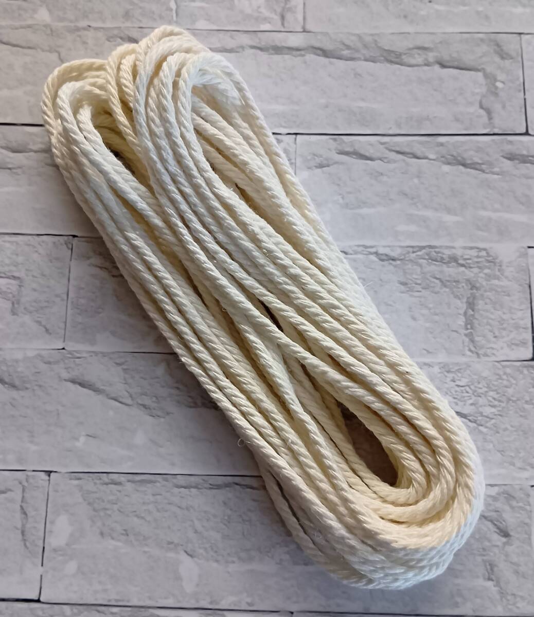 マクラメ紐 3mm x10m マクラメ糸 綿_画像1