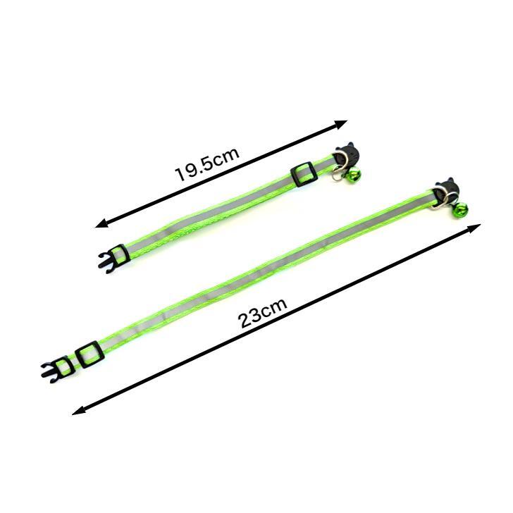 猫の首輪 １２色セット 子犬用首輪 光反射 猫 くびわ 猫用首輪 ネコ首輪_画像5
