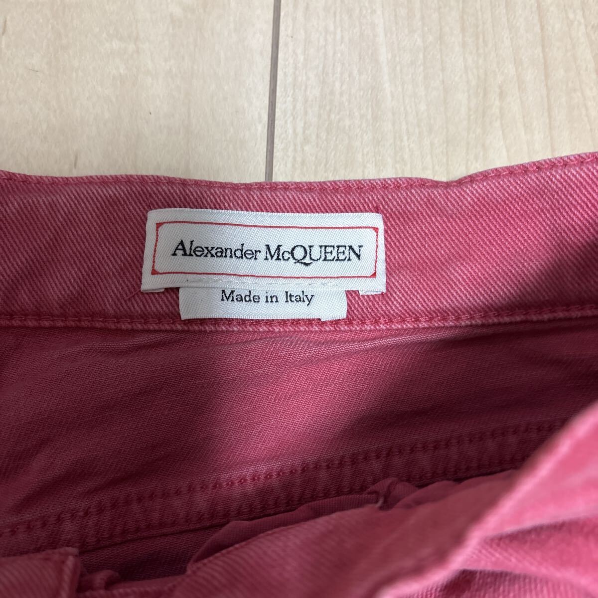 アレキサンダー・マックイーン ピンク デニム_画像4