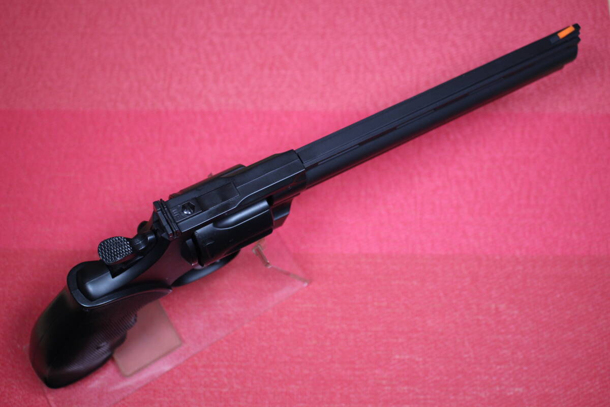 クラウンモデル 薬莢型メタルカートリッジ6発 コルト パイソン 8インチ ハンター マットブラック エアリボルバー エアガン エアコキ_画像8