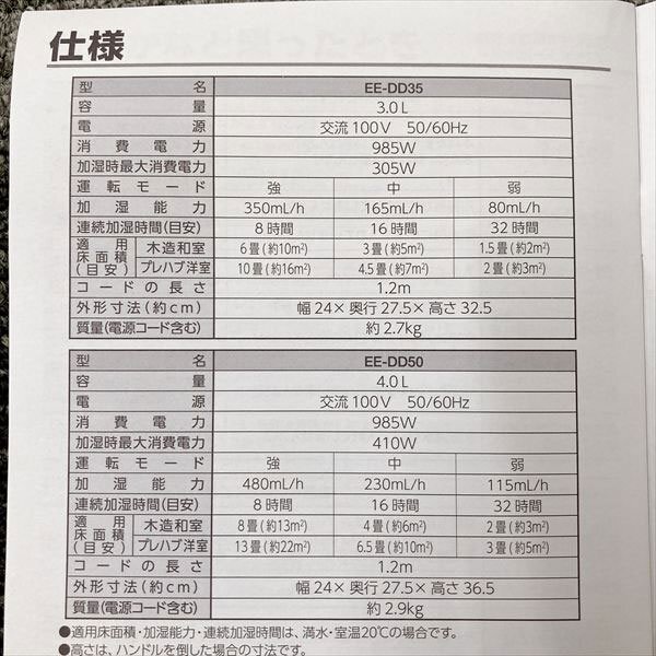 327* Zojirushi ZOJIRUSHI паровой увлажнитель EE-DD35 изначальный с коробкой 2023 год производства 