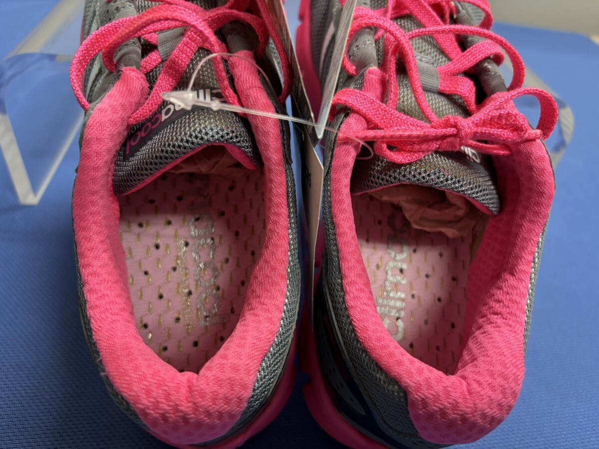 855☆ アディダスClima cool／ランニングシューズ／24.5㎝／ ピンク グレー／新品未使用／ adidas／レディース_画像6
