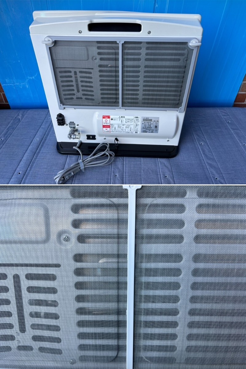 931☆ リンナイ／ ガスファンヒーター／ 都市ガス 13A／ 木造11畳／RC-U4001E／2018年／中古／動作確認OK／美品／1mホース付き_画像4