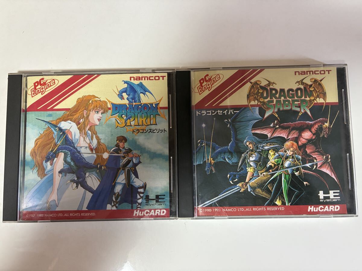 PCエンジン　ドラゴンスピリット　ドラゴンセイバー　 HuCARD_画像1