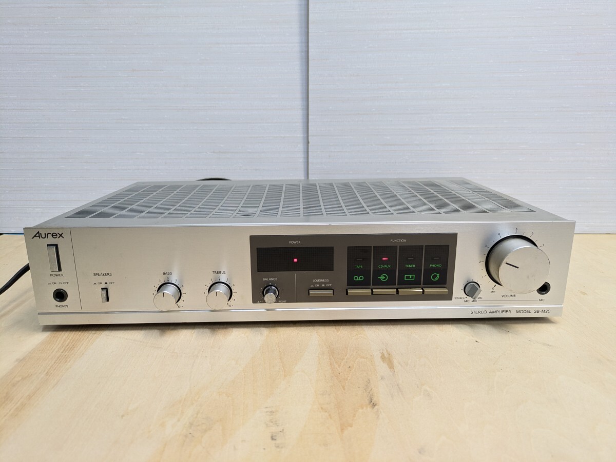 オーレックスプリメインアンプSB-M20音出し可ジャンク現状品_画像1