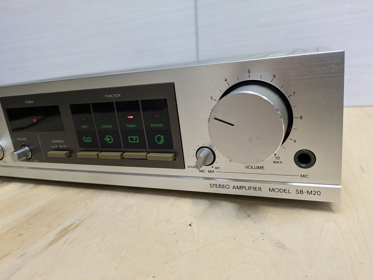 オーレックスプリメインアンプSB-M20音出し可ジャンク現状品_画像2