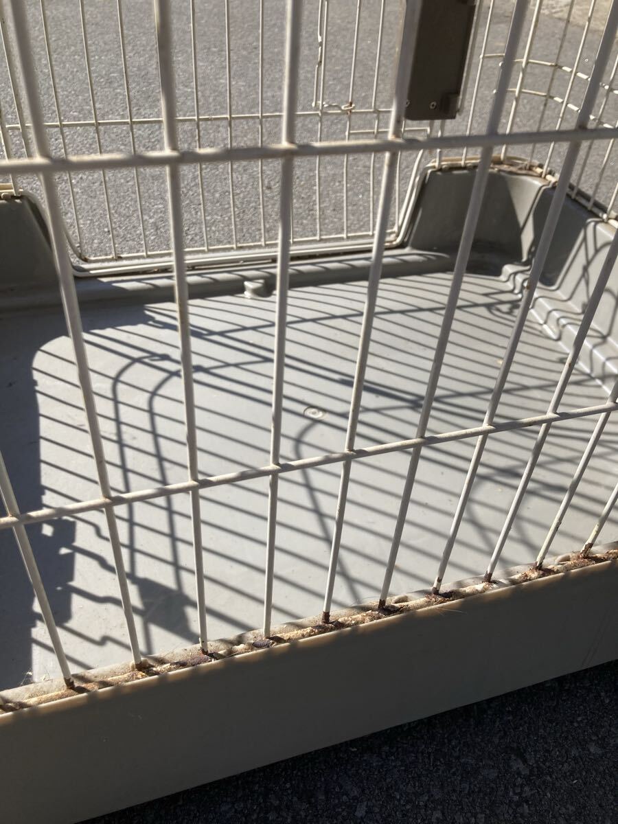 長野県東御市直接引き渡し限定　ペットケージ ケージ ホワイト　キズ　汚れ　使用感あり_画像5