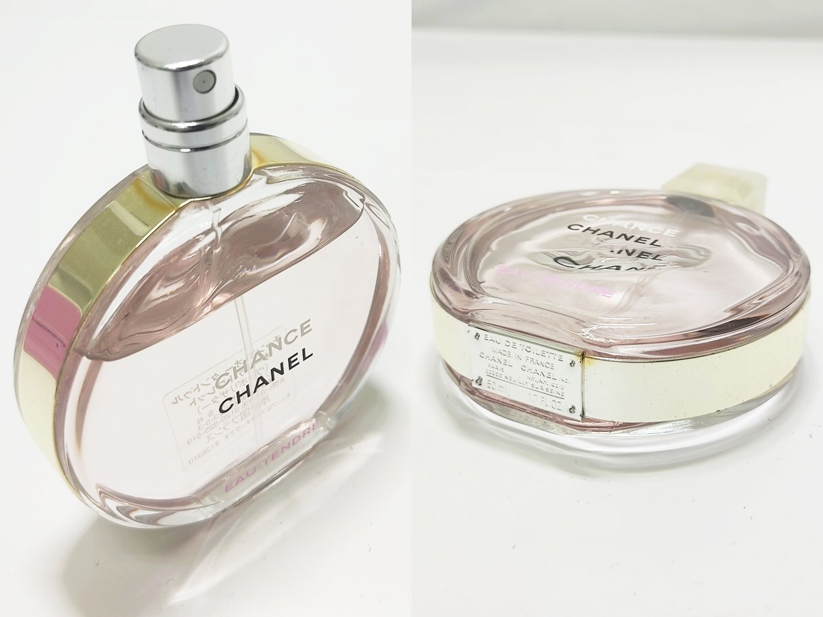 1 иен старт продажа комплектом Chanel CHANCE Chance духи 50ml 2 позиций комплект o- язык duruo-doto трещина женский осталось количество много с коробкой 