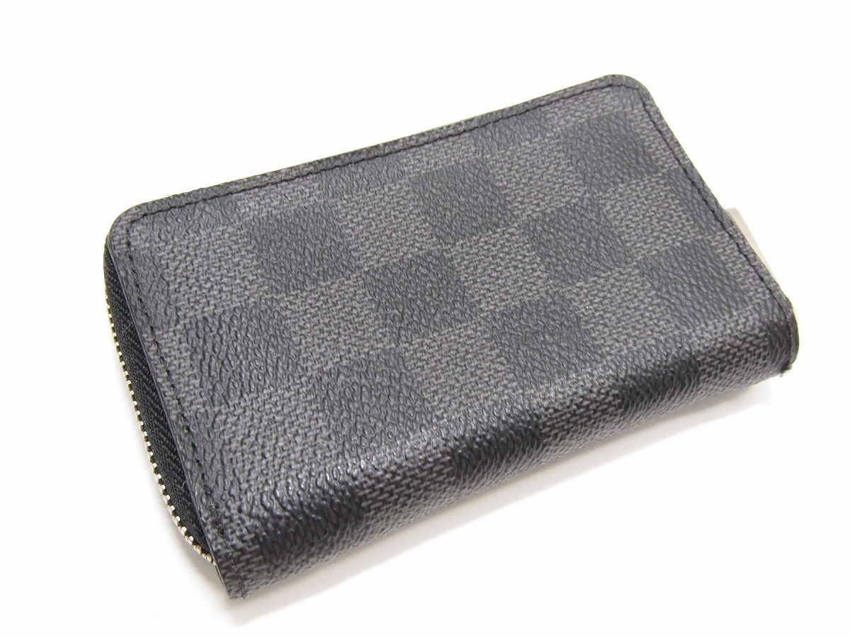 状態良好 LOUIS VUITTON ルイヴィトン ジッピーコインパース N63076 グラフィット 小銭入れ メンズ_画像2