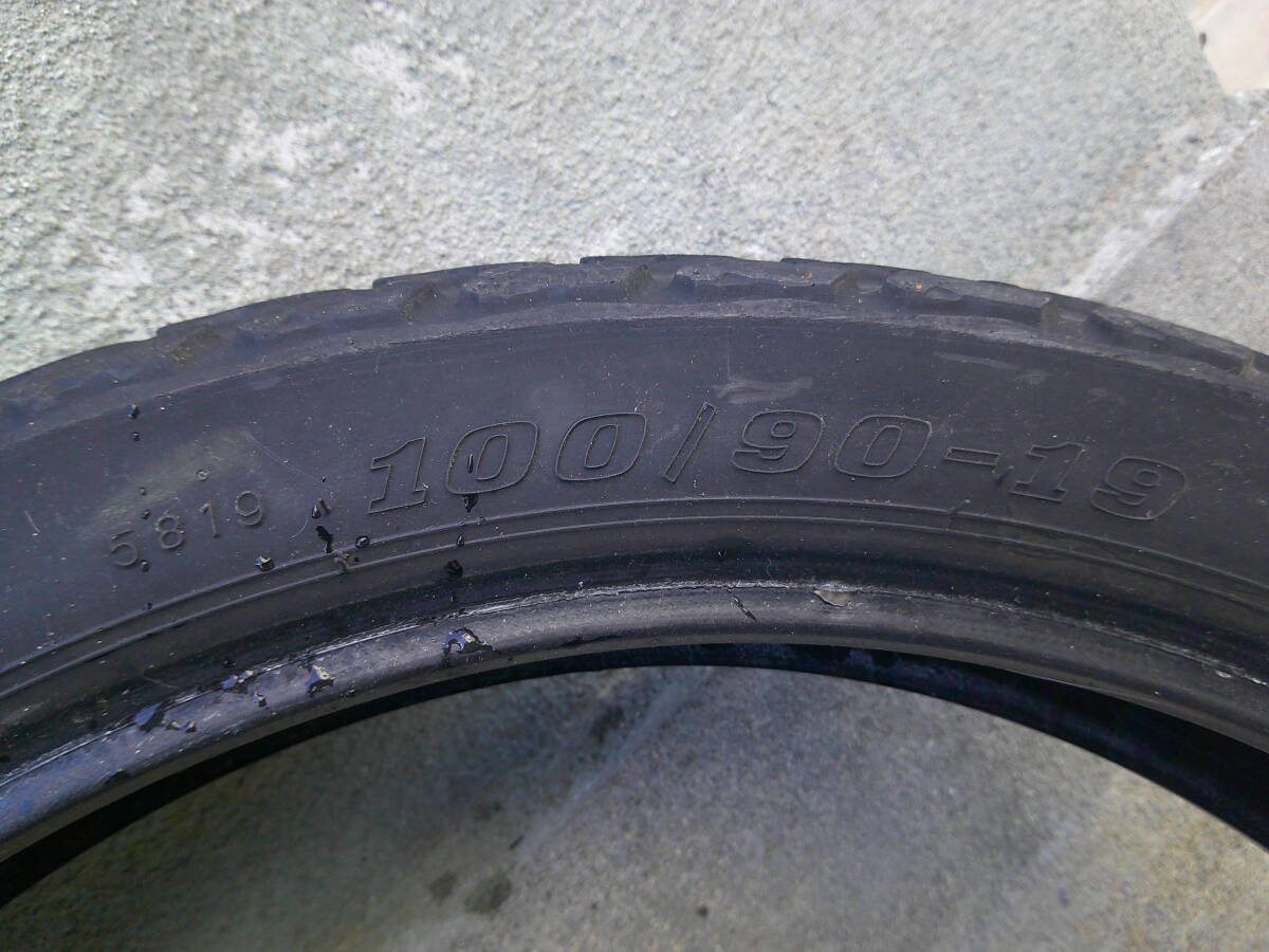 ダンロップ、K180,130/80-18,10/90-19,中古_画像6
