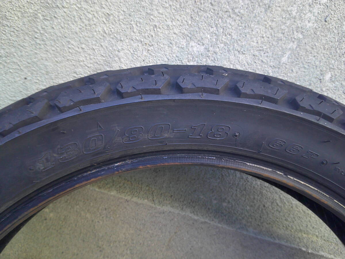 ダンロップ、K180,130/80-18,10/90-19,中古_画像5