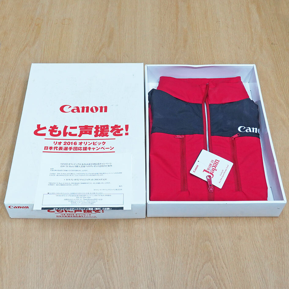 【09】CANON オリジナルジャケット（JOCロゴ入り）リオ2016オリンピック日本代表選手団応援キャンペーン　景品_画像1