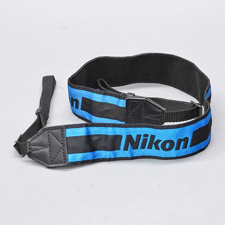 【60】 Nikon ニコン ストラップ 青色_画像1