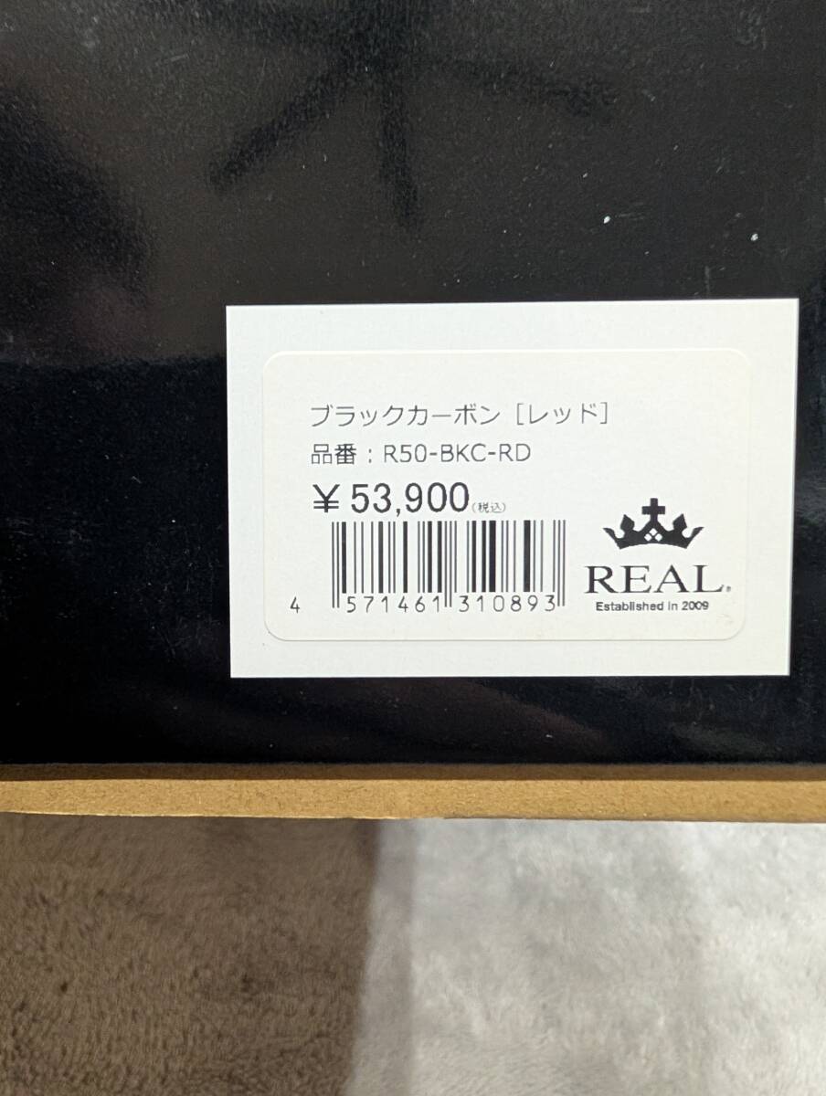 REAL レアル ステアリング ブラックカーボン (レッドステッチ) エスティマ ACR50W ACR55W GSR50W GSR55W 2006年1月～2016年6月 1～3型_画像3