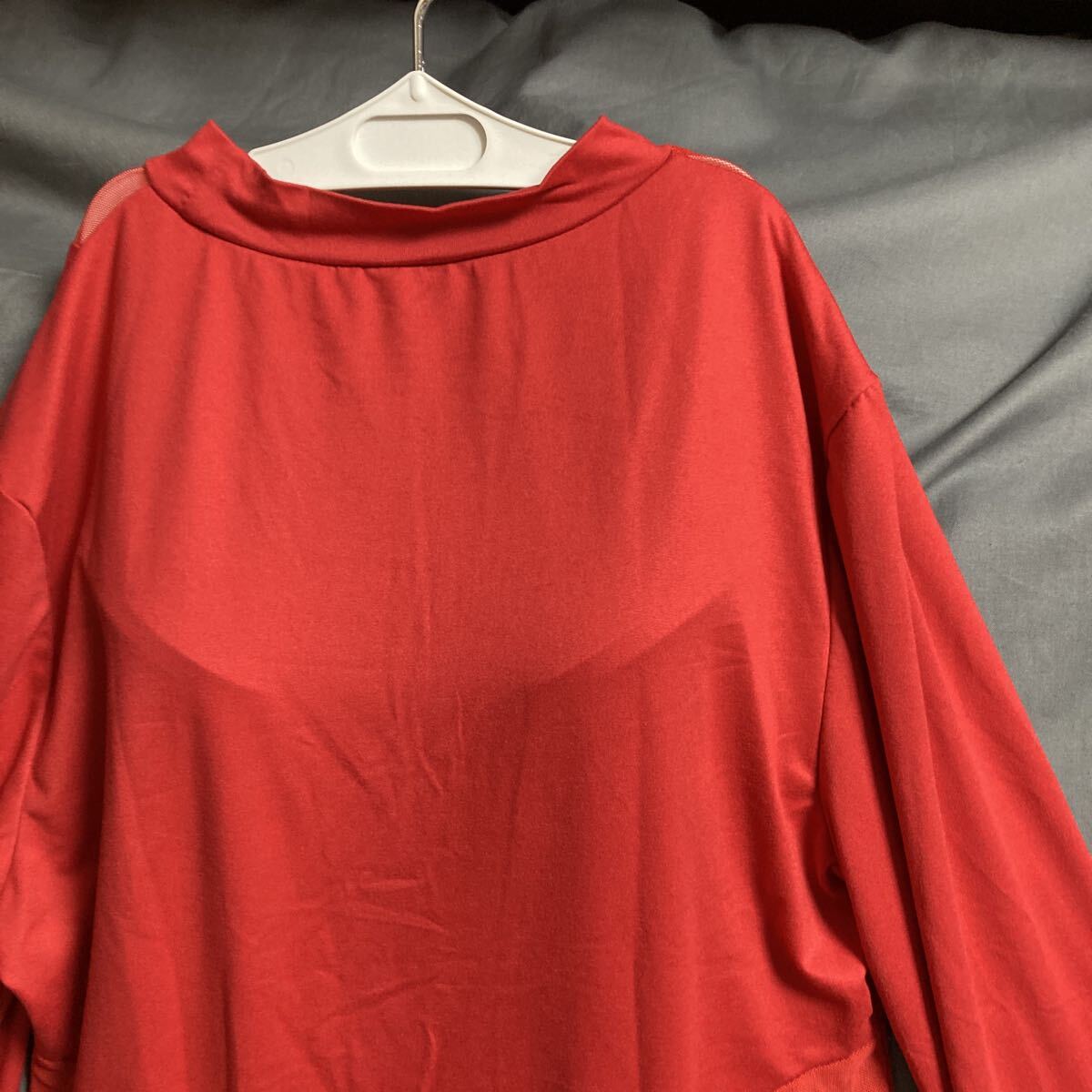 レッドロングのボディースーツ4L_画像5