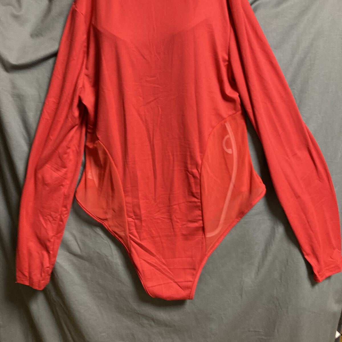 レッドロングのボディースーツ4L_画像6