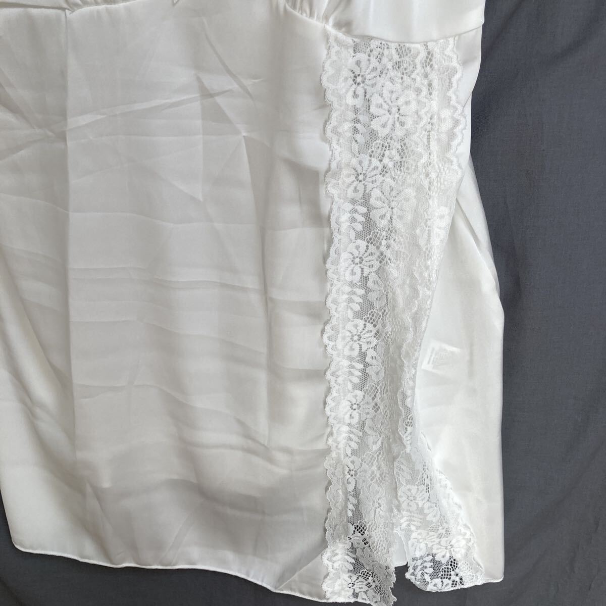 ホワイトキャミソール4L_画像4