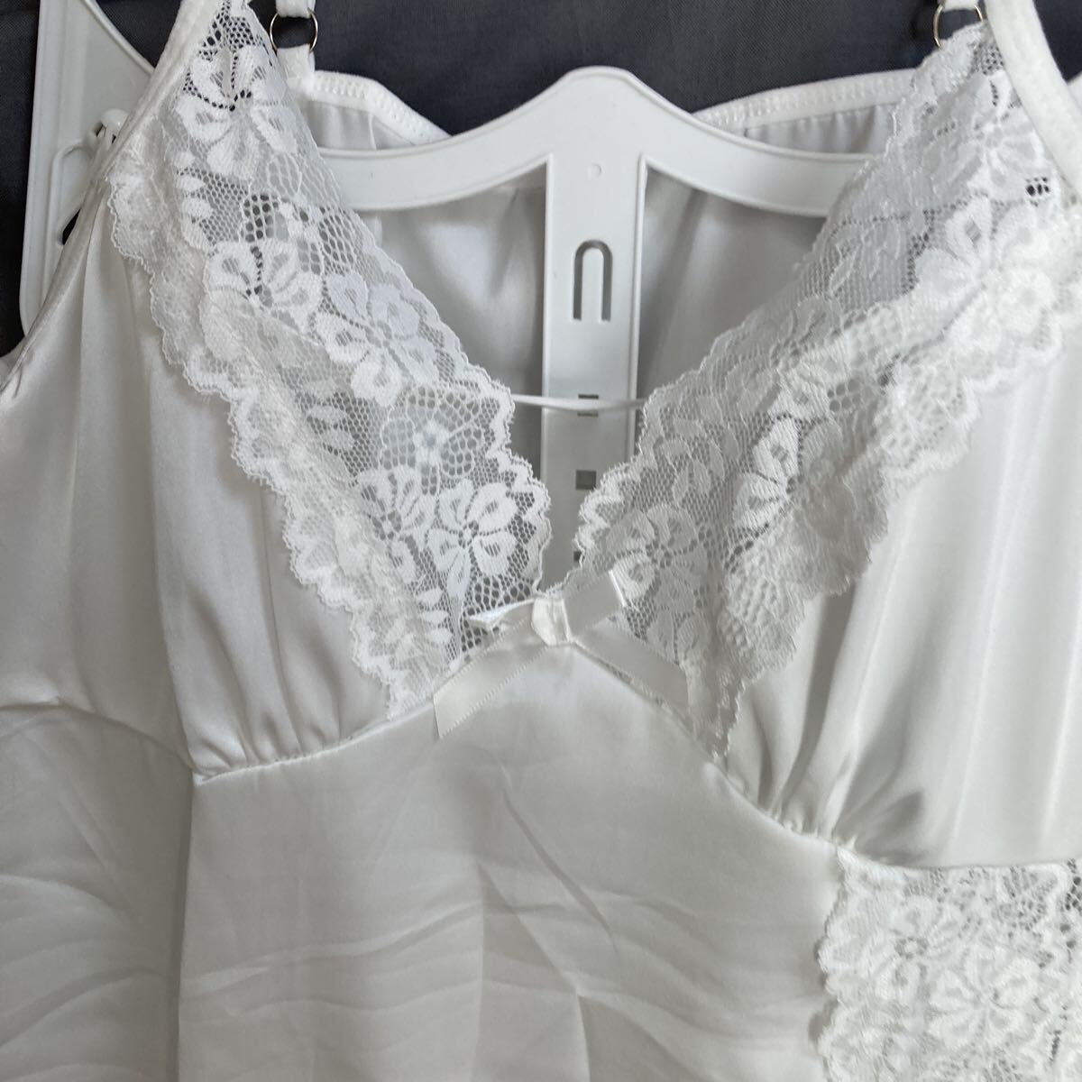 ホワイトキャミソール4L_画像8