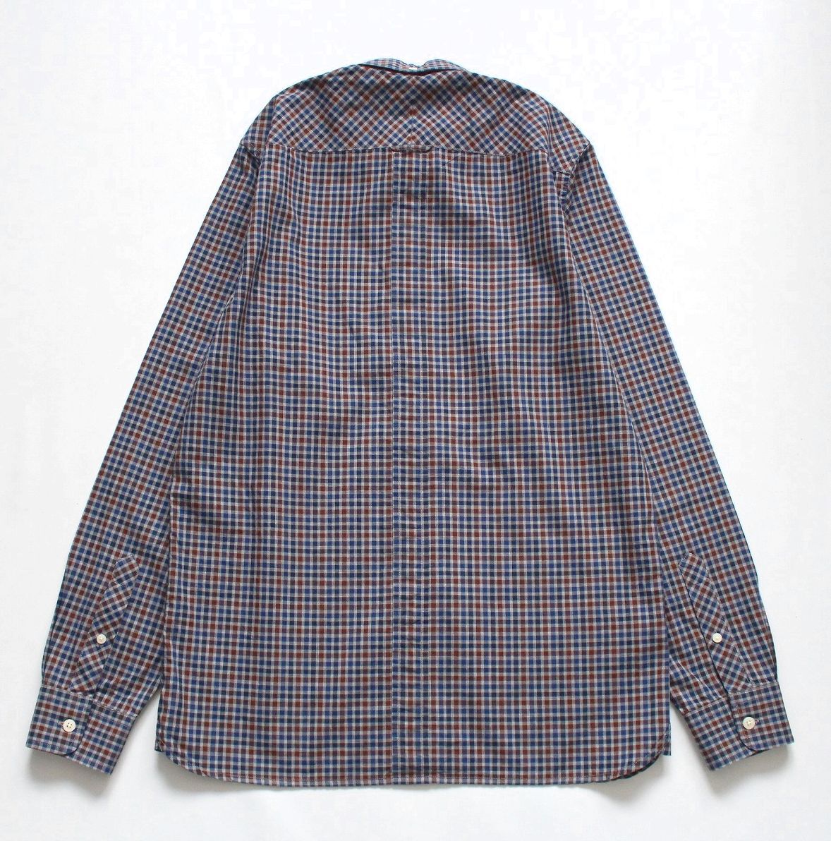 [ Fred Perry Fred Perry ] серебристый жевательная резинка проверка хлопок кнопка down рубашка с длинным рукавом S M1320 тонкий UK Британия BD