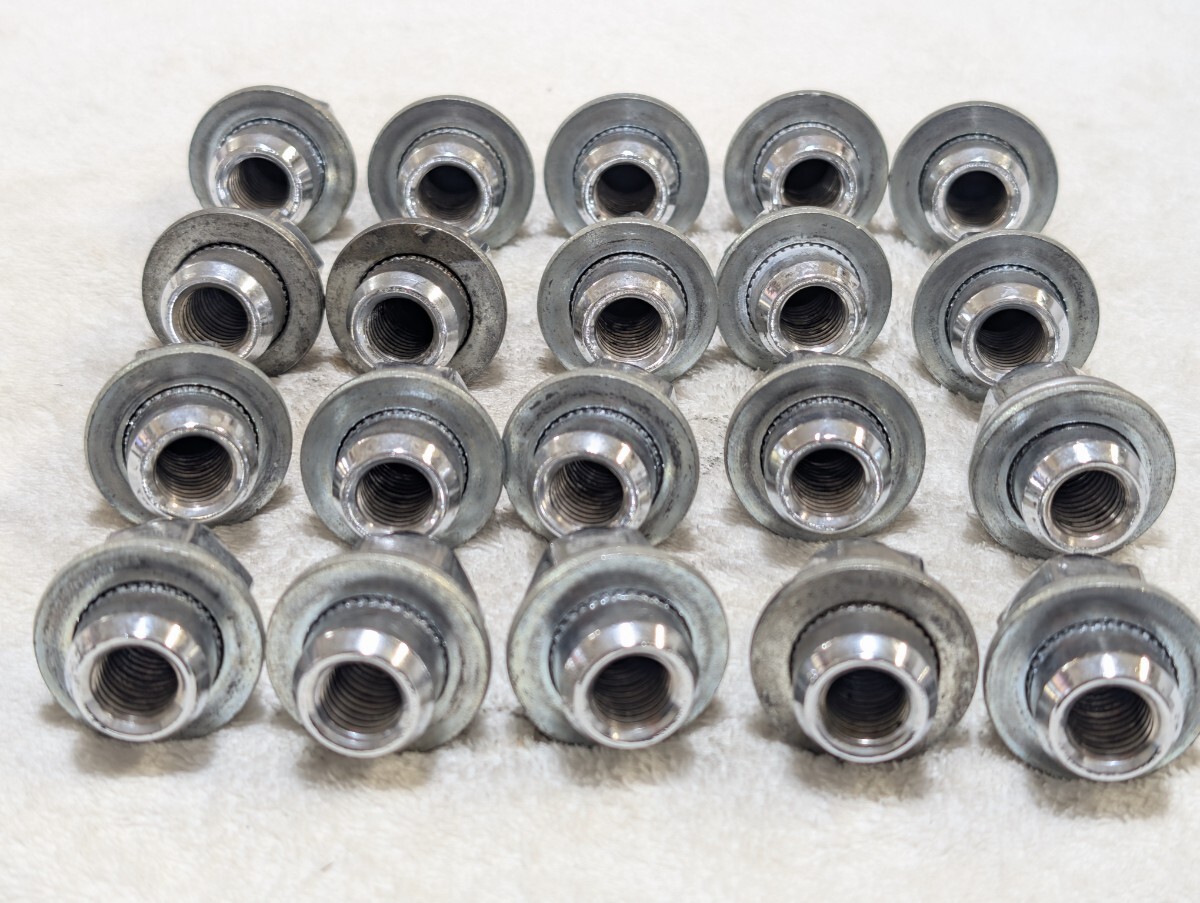 ミツビシ 純正 ホイールナット M12 P1.5 21HEX 20個 平座 平面座 アルミホイール用 袋ナット メッキ 三菱 MITSUBISHI_画像5