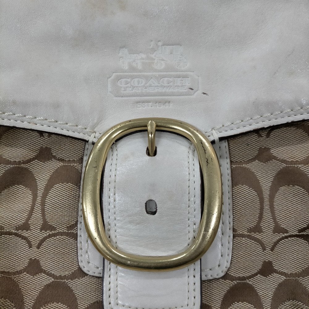 COACH コーチ ショルダーバッグ 5点セット ベージュ系 レザー×シグネチャー 3608337_画像4