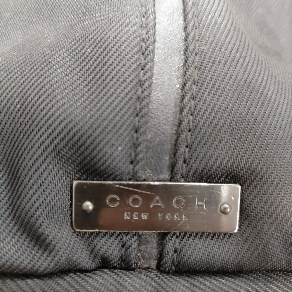 COACH コーチ バッグ 2点セット レザー&ナイロン ショルダー トート グリーン ブラック 3565613_画像4