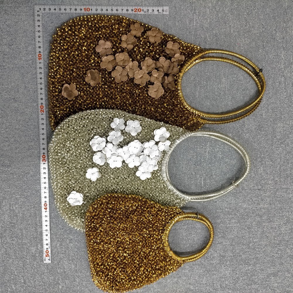 【3点セット】ANTEPRIMA アンテプリマ ワイヤーバッグ フラワー装飾付き ショルダー/トート バッグ 5150007_画像1