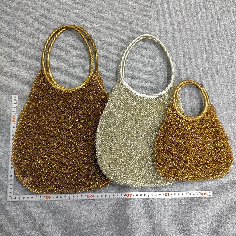 【3点セット】ANTEPRIMA アンテプリマ ワイヤーバッグ フラワー装飾付き ショルダー/トート バッグ 5150007_画像2