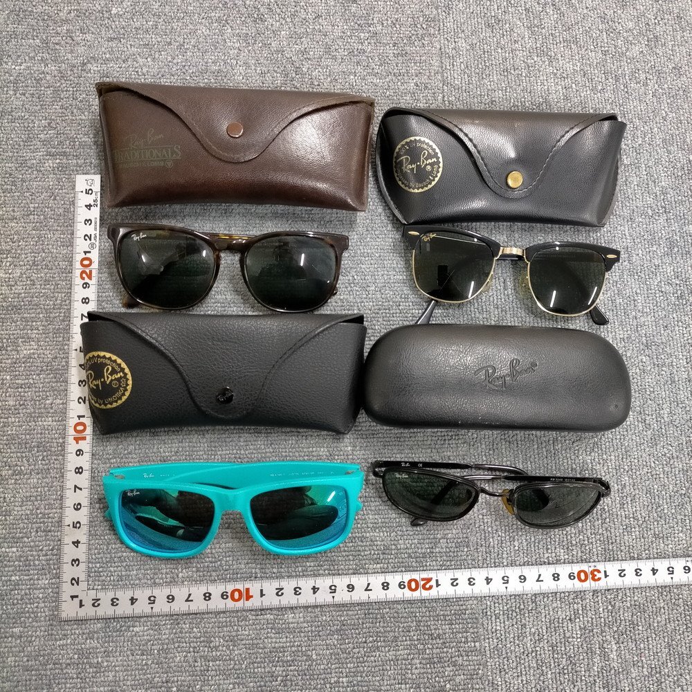 Ray-Ban RayBan солнцезащитные очки 4 шт. комплект с футляром Wayfarer Clubmaster серия продажа комплектом 3608424