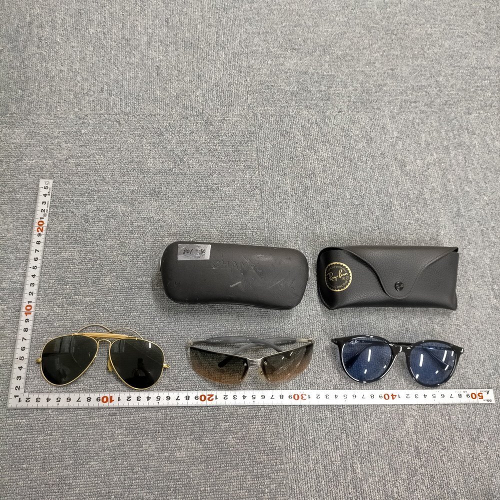  солнцезащитные очки 3 шт. комплект CHANEL/ Ray-Ban с футляром ( кейс. пункт число . не включая ) продажа комплектом 3608413