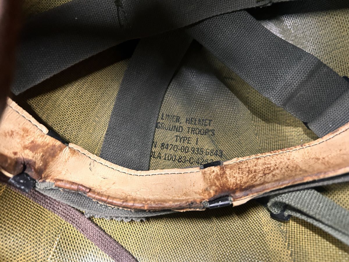 подлинная вещь? M1 America армия вооруженные силы США шлем металлизированный обработка ( Vintage nachi ад Vintage chopper pan knuckle evo