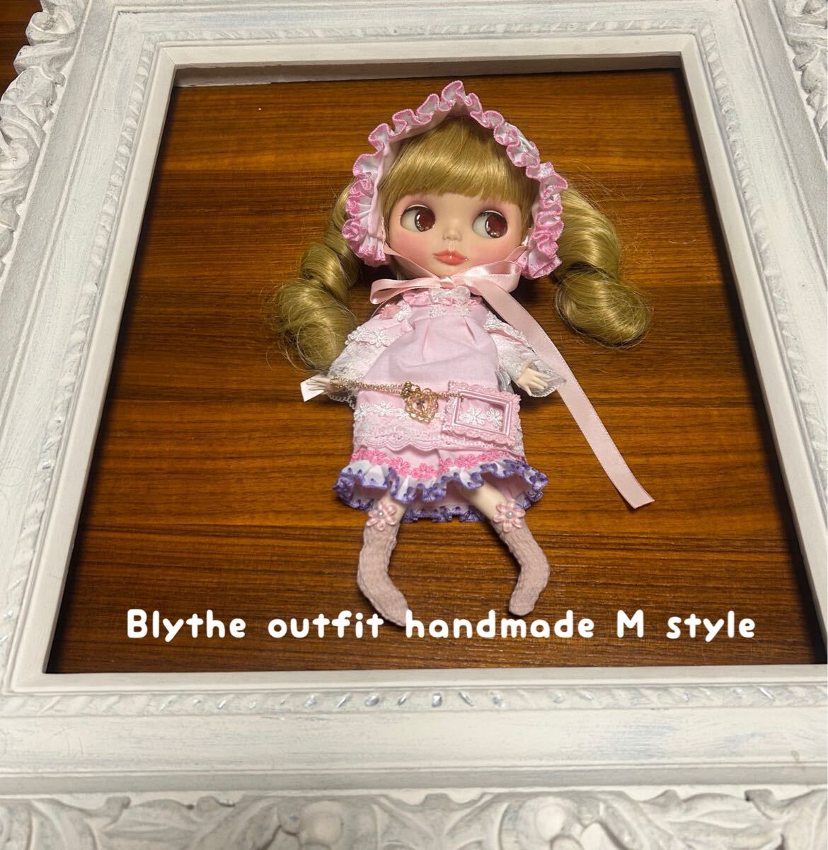 M Blythe outfit M ピンクのお洋服セット_画像1