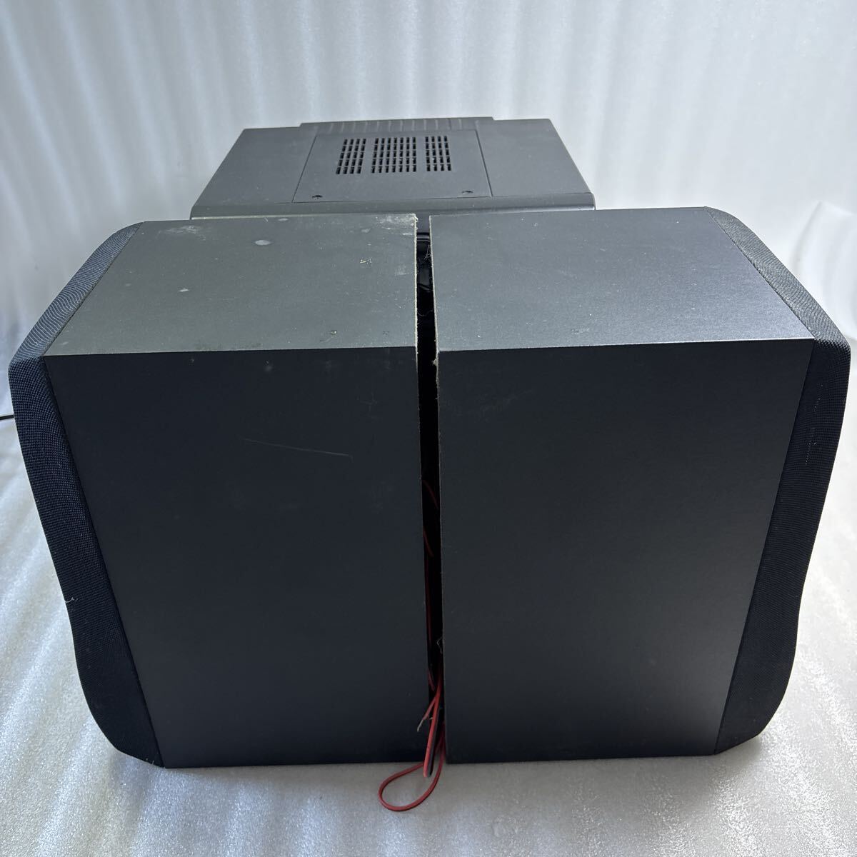 ZE470 通電OK Victor システムコンポ HX-5 スピーカー HX-B1010 オーディオ機器 ラジオ カセット レトロ ミニコンポ ビクター _画像6