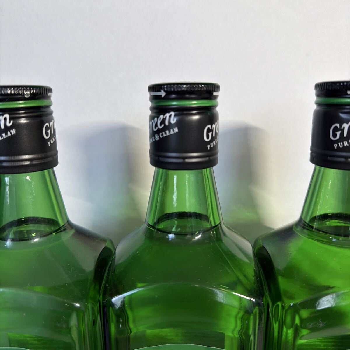 ZC42 鏡月Green 20度 700ml 瓶 グリーン 甲類焼酎 焼酎 5本まとめ売り 箱無し サントリー SUNTORY 未開栓_画像4