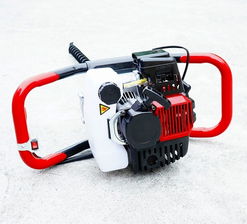 エンジン式 オーガ 穴掘り機 2サイクル 52cc ハイパワー!杭打ち 棒打ち 植樹 地面の穴開けに便利!オーガー 2ストローク アースドリル_画像4