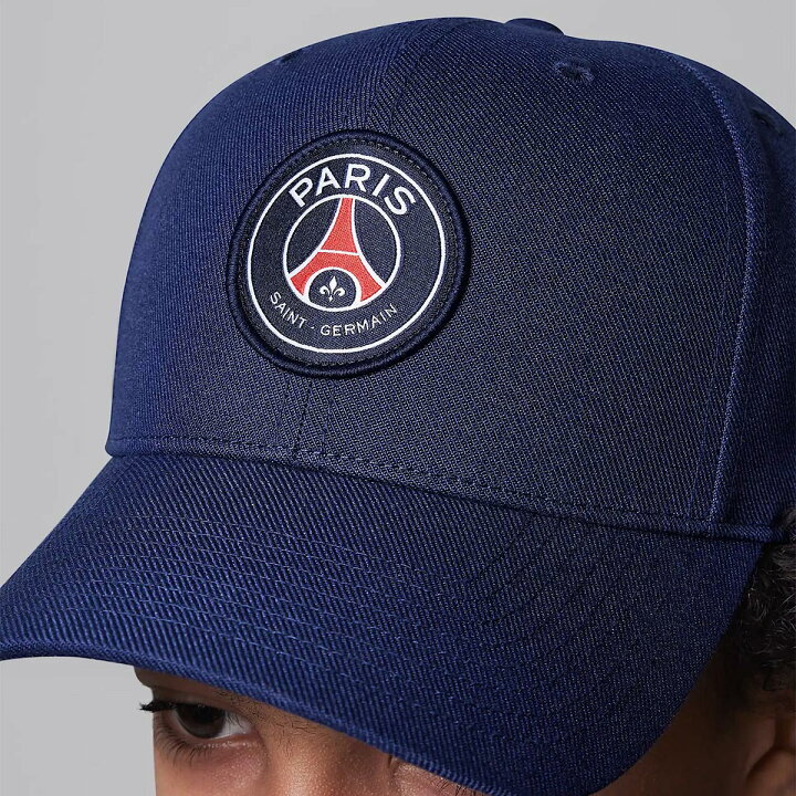 ナイキ ジョーダン パリサンジェルマン ジュニア キャップ ネイビー 紺 JORDAN PSG 子ども用 帽子 ワッペン 刺しゅう コラボ_画像3