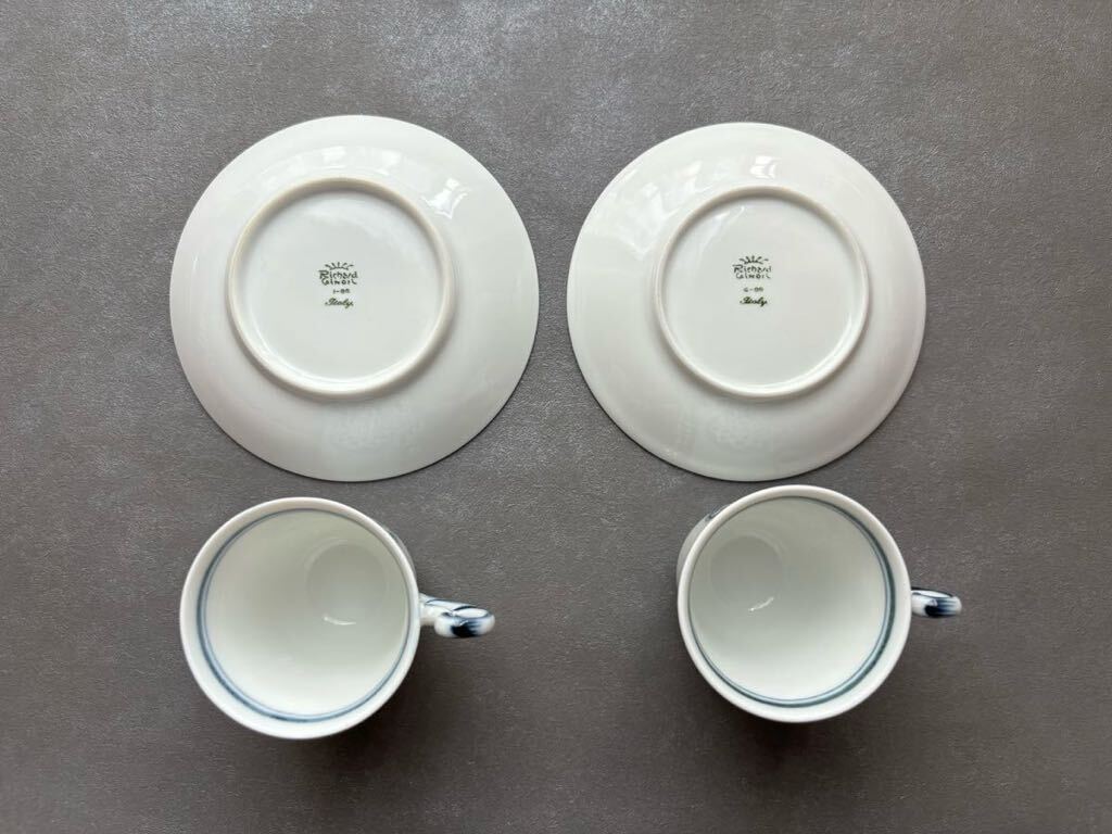 レア♪　廃番　リチャードジノリ　デミタスカップ&ソーサー　　ミュージオクラシコ　ペア_画像2