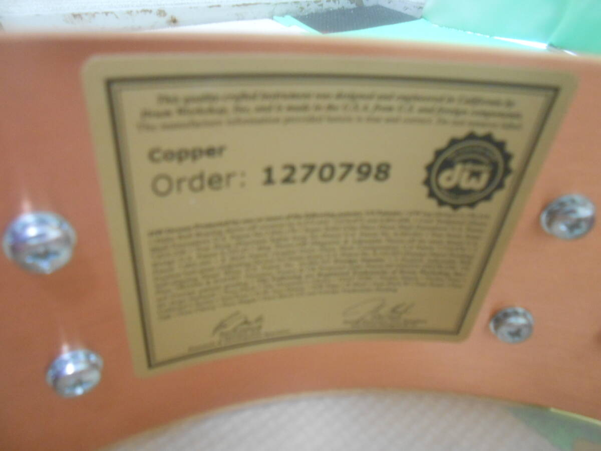 dw　スネア　14×4　美品　ゴールドパーツ仕様　高級_画像8
