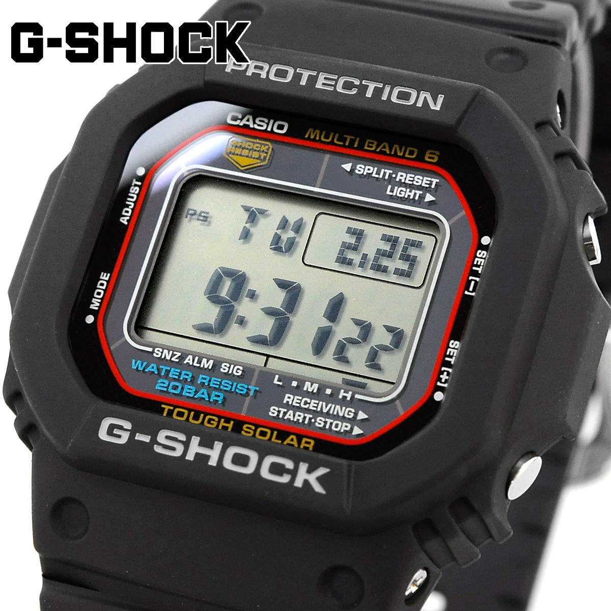 CASIO カシオ 腕時計 G-SHOCK Gショック 海外モデル 電波ソーラー マルチバンド6 メンズ GW-M5610U-1_画像1