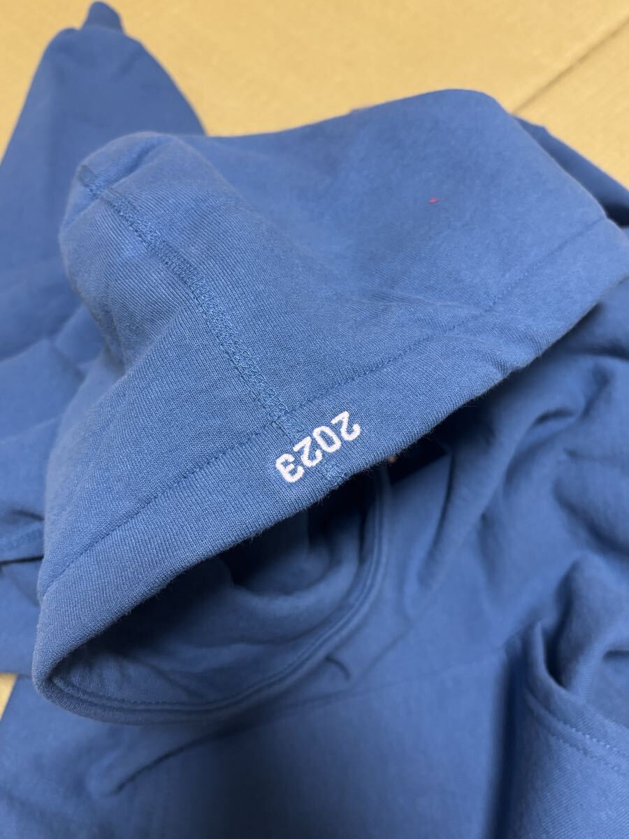 23FW Supreme Box Logo Hooded Sweatshirt Blue L 極美品 シュプリーム_画像10