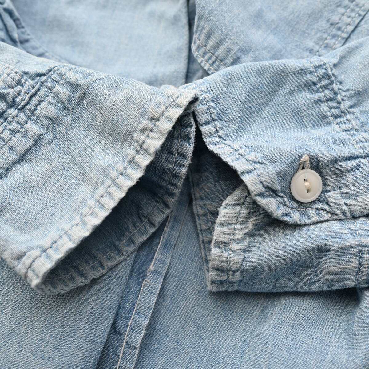 【ビンテージ】BIGMAC ビッグマック 長袖シャンブレーシャツ インディゴ ワークシャツ ヴィンテージ DA5378_画像10