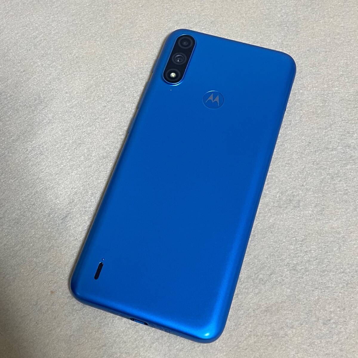 【ジャンク/部品取り】Motorola moto e7 power ブルー★国内版★ 11226_画像1