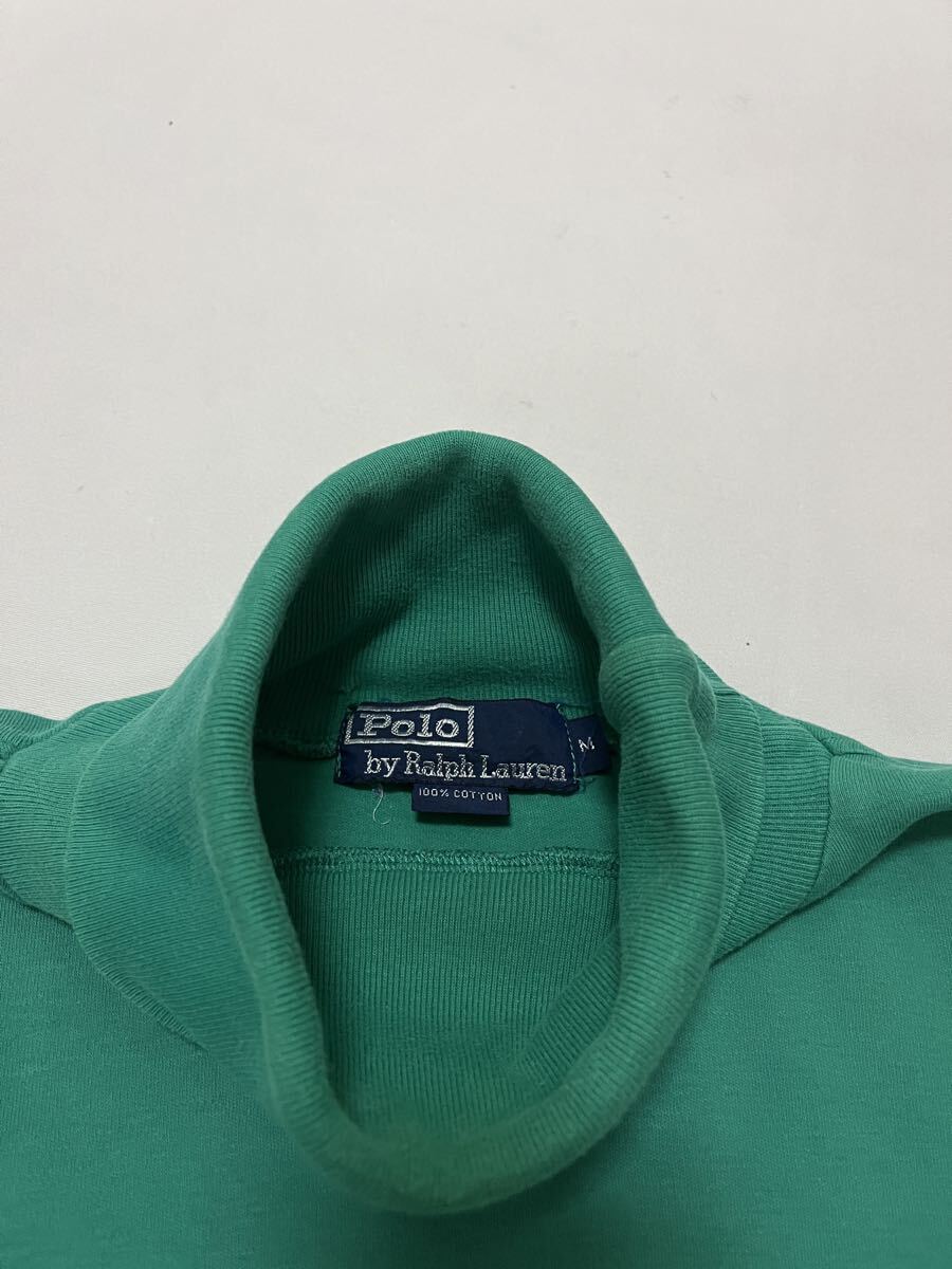 80〜90s Polo Ralph Lauren ポニー刺繍 タートルネック 長袖Tシャツ ロンT _画像6