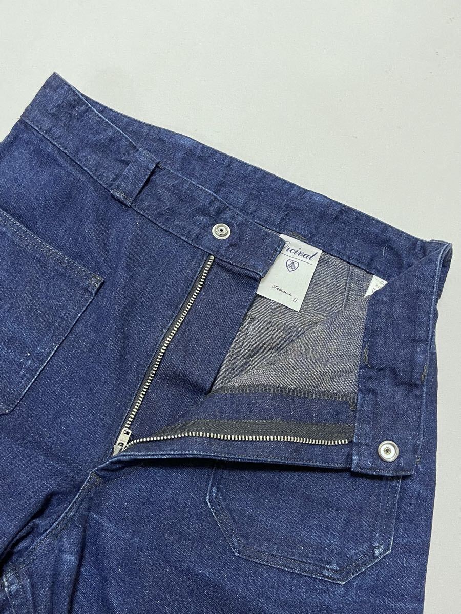 日本製 オーシバル オーチバル ミリタリーデザイン デニム パンツ _画像4