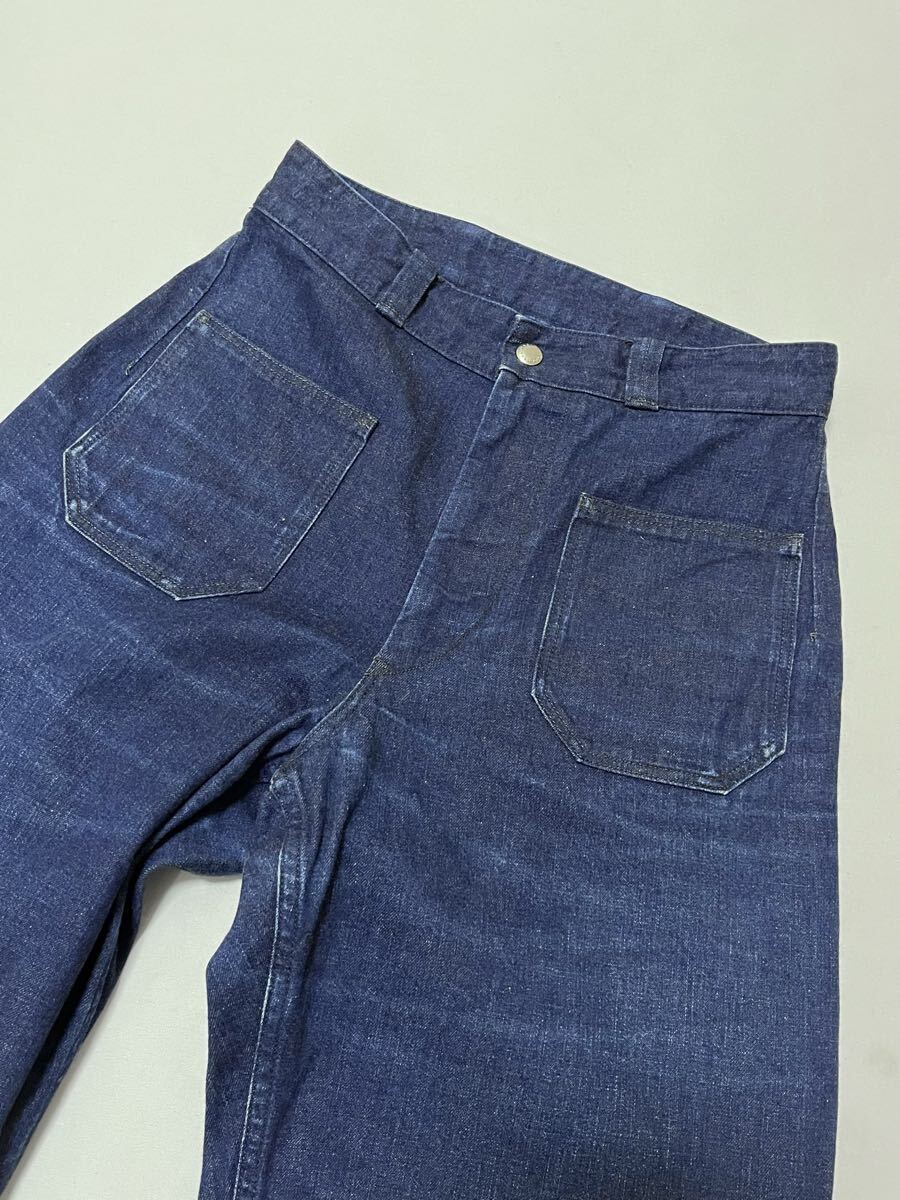 日本製 オーシバル オーチバル ミリタリーデザイン デニム パンツ _画像5