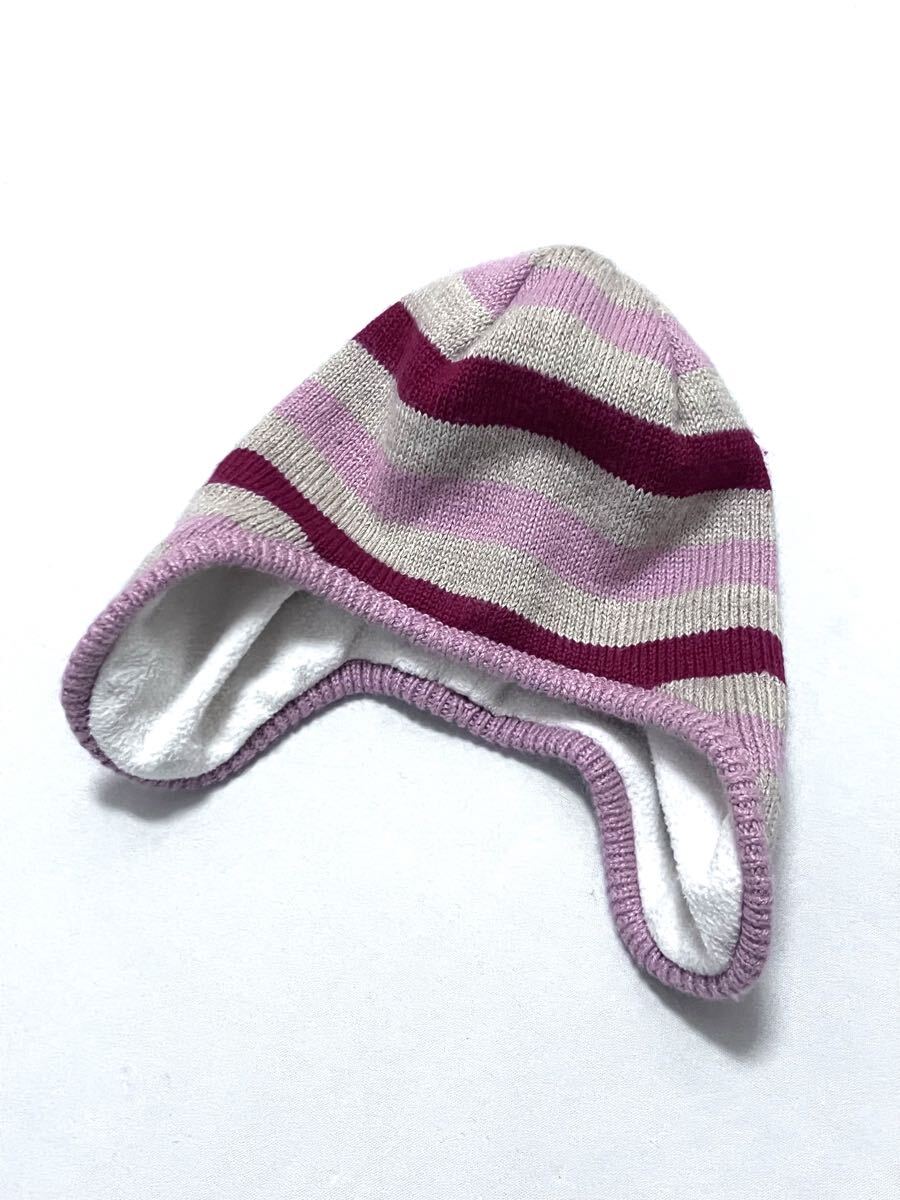 ファミリア familiar 刺繍入り 裏フリース アクリル ニット キャップ S_画像3