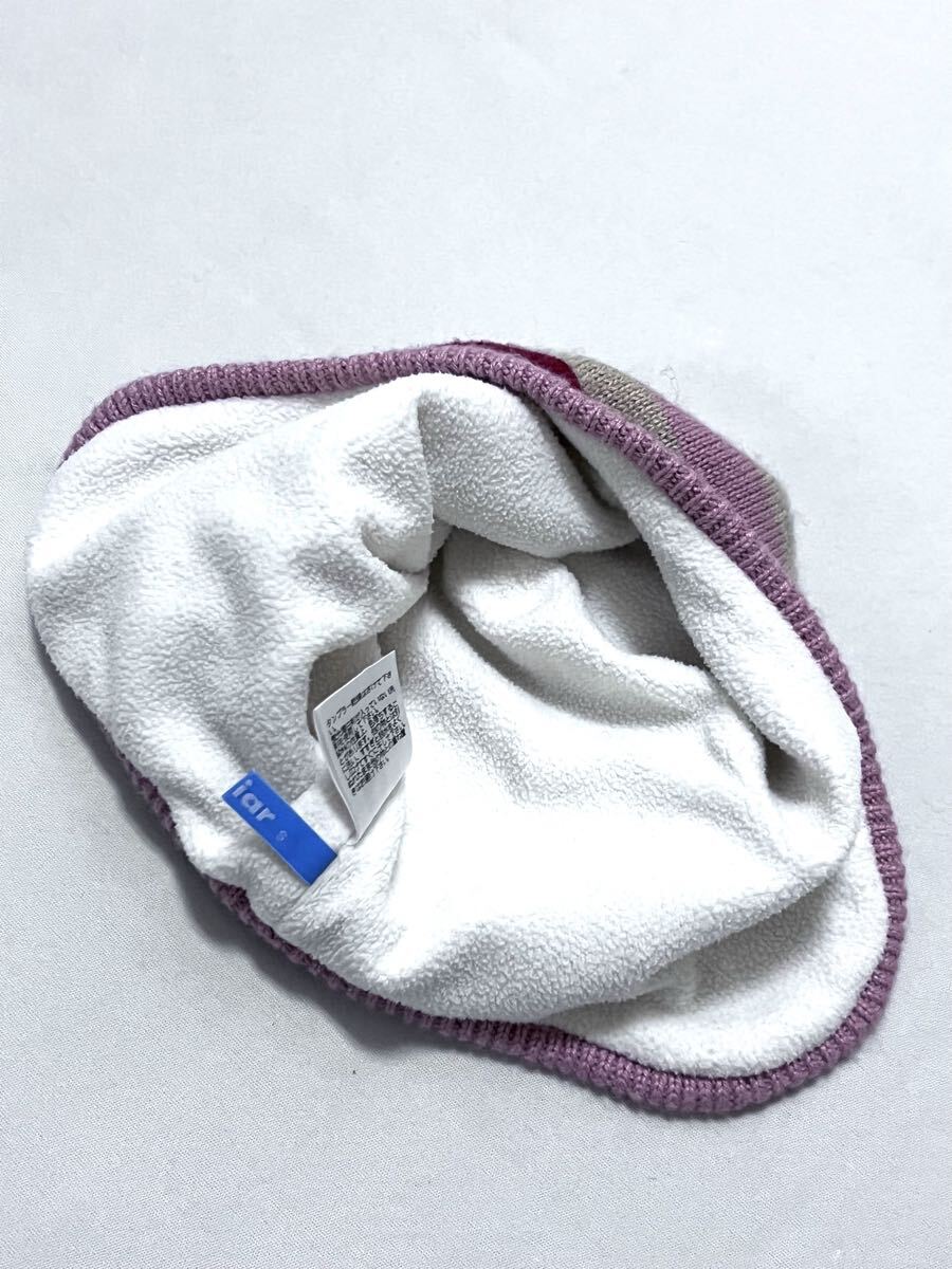 ファミリア familiar 刺繍入り 裏フリース アクリル ニット キャップ S_画像4